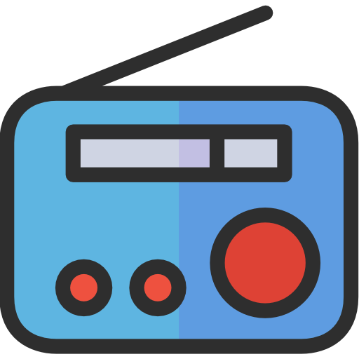 Radio Good Ware Lineal Color icon