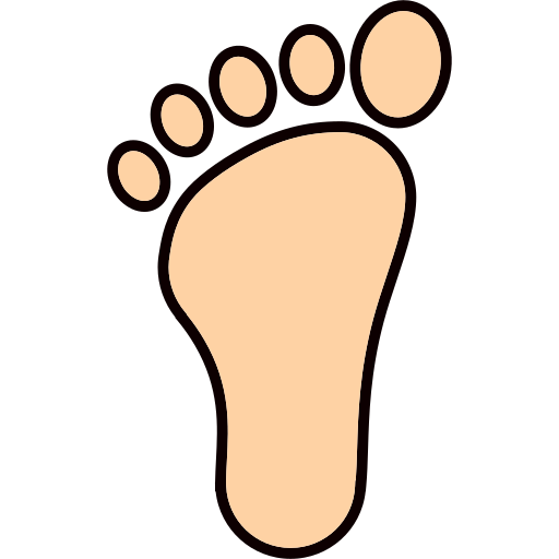Footstep free icon Footstep free icon