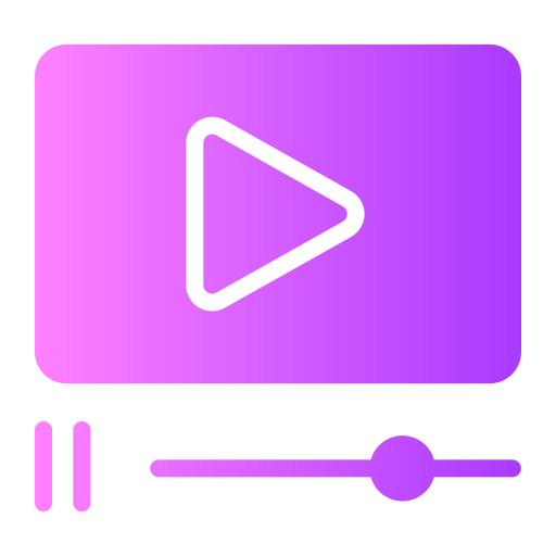 reproductores de video icono gratis