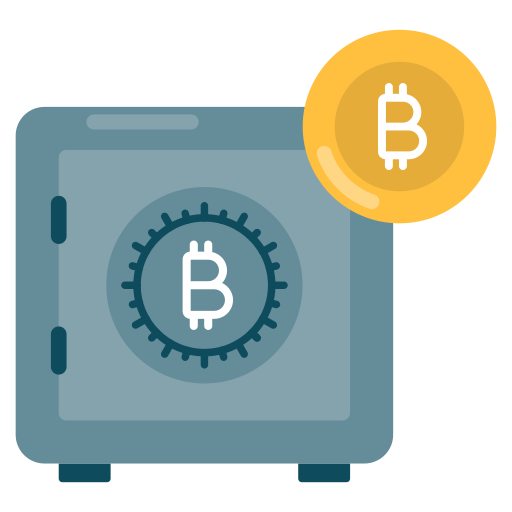 almacenamiento de bitcoins icono gratis