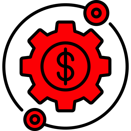 flujo de fondos icono gratis