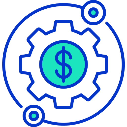 flujo de fondos icono gratis