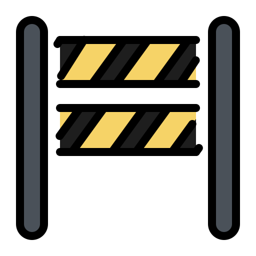 verkehrsbarriere kostenlos Icon
