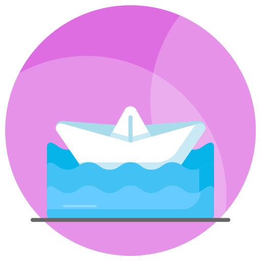 barco de papel icono gratis