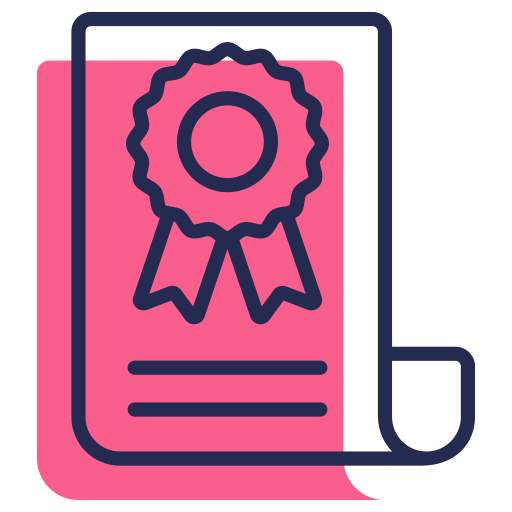 Certificate free icon