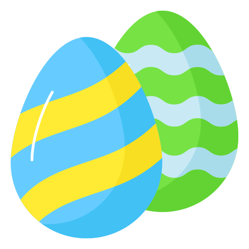 huevos de pascua icono gratis