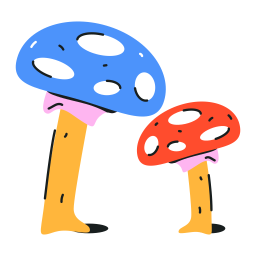Mushroom free sticker Mushroom free sticker