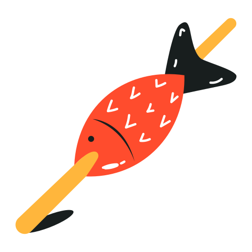 Fish free sticker Fish free sticker