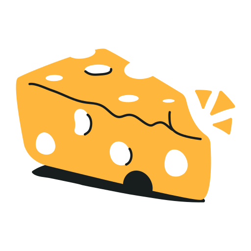 Cheese free sticker