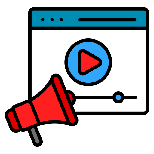 marketing vidéo Icône gratuit