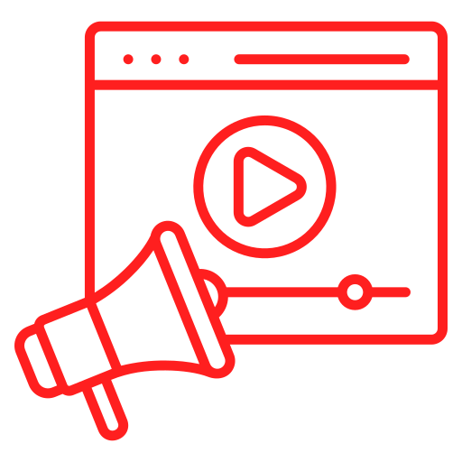 vídeo marketing icono gratis