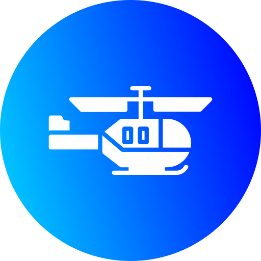 helicóptero militar icono gratis