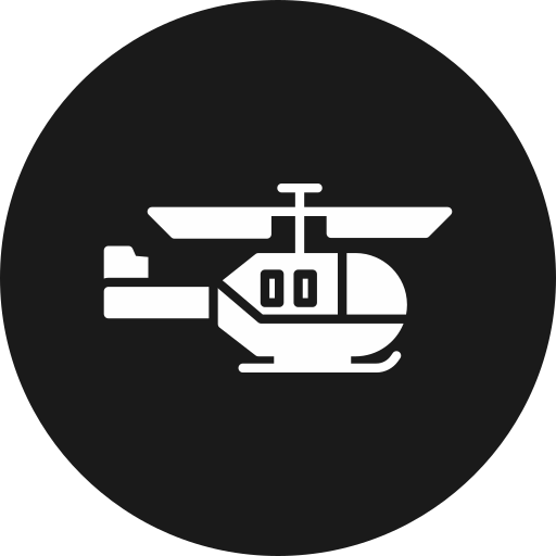 helicóptero militar icono gratis