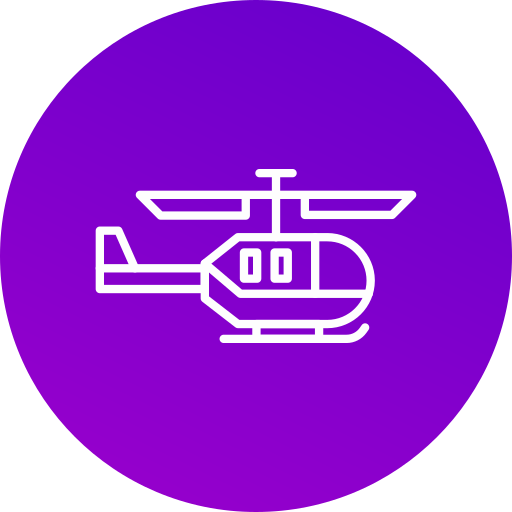 helicóptero militar icono gratis