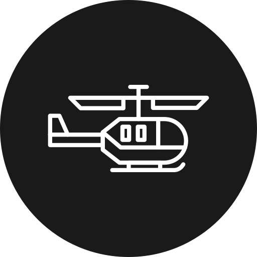 helicóptero militar icono gratis