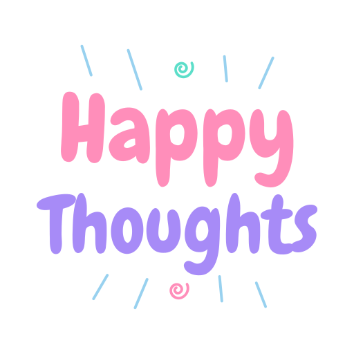 Happy thoughts Stickers - Free business and finance Stickers