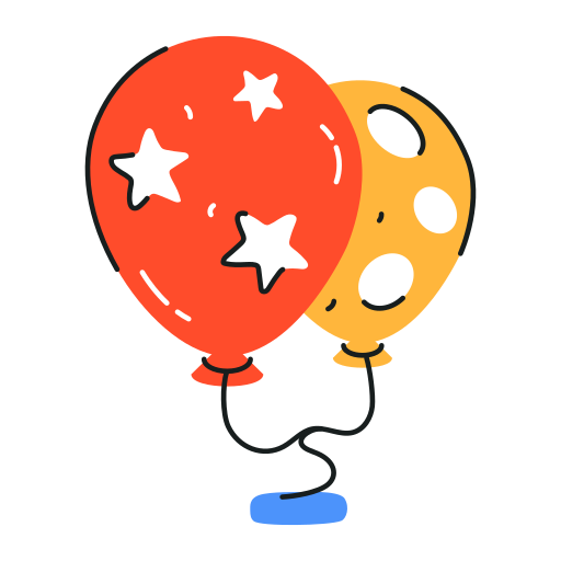 Balloon Stickers - Free birthday and party Stickers