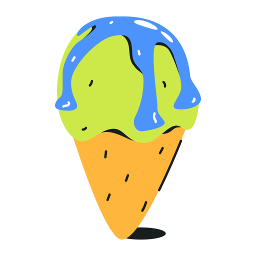 Ice cream cone Stickers - Free food Stickers