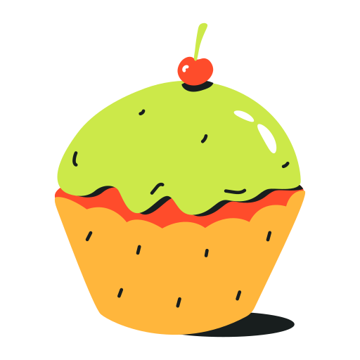 Cupcake Stickers - Free food and restaurant Stickers