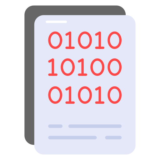 código binario icono gratis