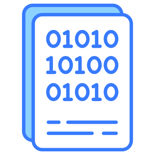 código binario icono gratis