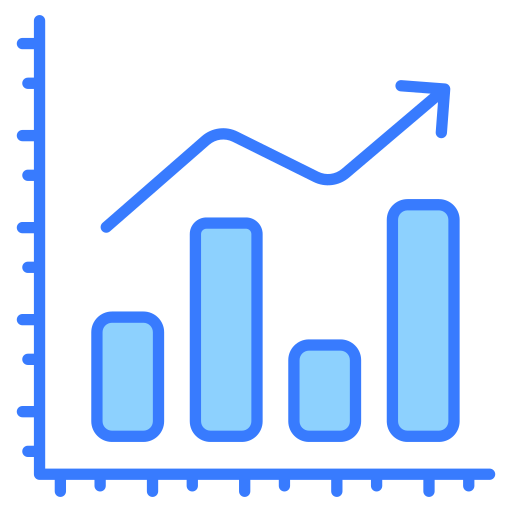 Chart bars - Free business and finance icons