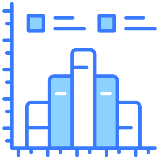 gráfico de barras icono gratis