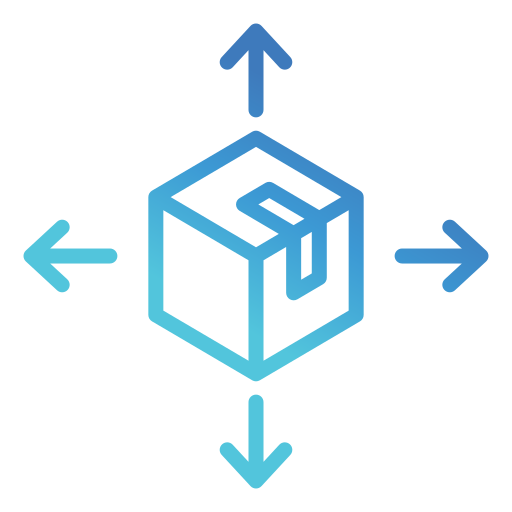 distribución icono gratis