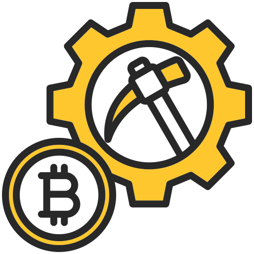 minería bitcoin icono gratis