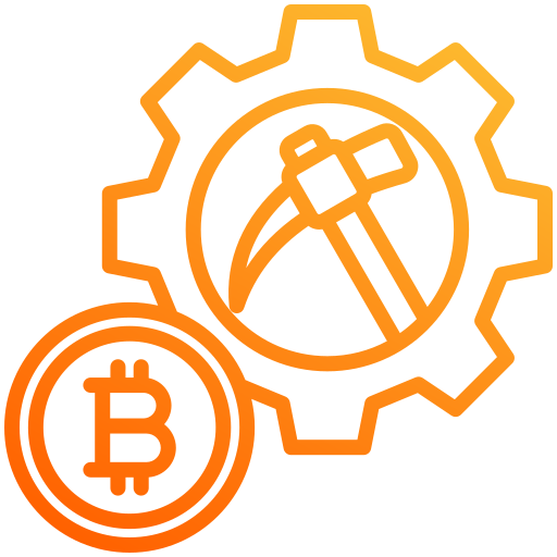 minería bitcoin icono gratis