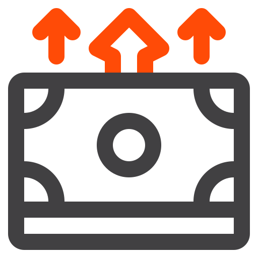 ganancia icono gratis