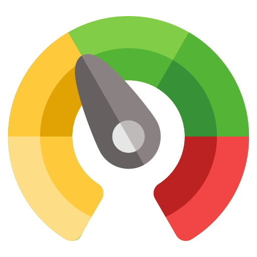 Speedometer Generic color fill icon