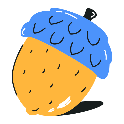 Acorn free sticker