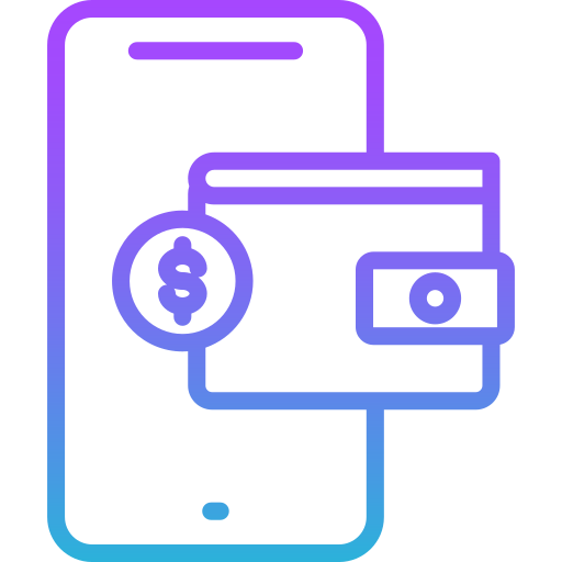 billetera electrónica icono gratis