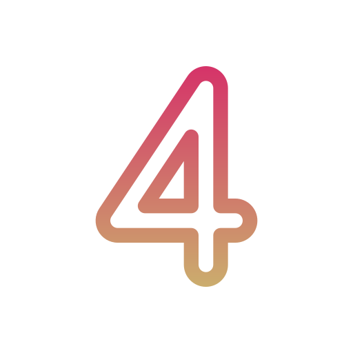 numéro 4 Icône gratuit numéro 4 Icône gratuit