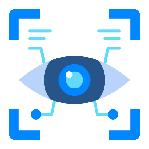 escaneo ocular icono gratis