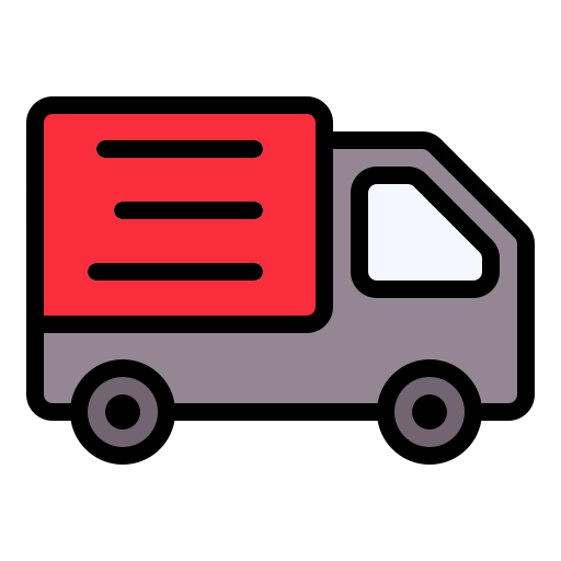 Delivery van - Free shipping and delivery icons