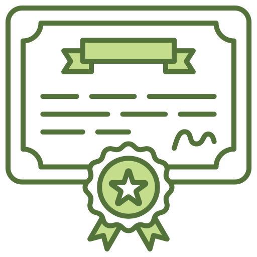 certificado icono gratis