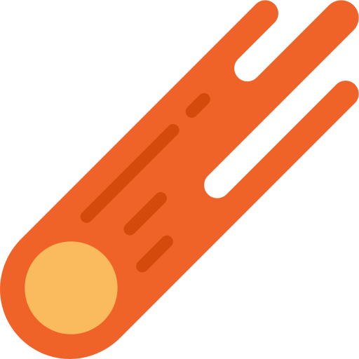Falling star free icon