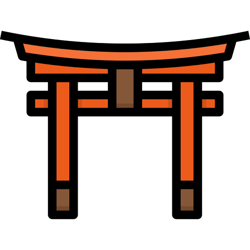 santuario de itsukushima icono gratis