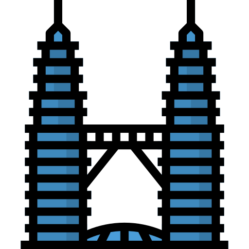 torres petronas icono gratis