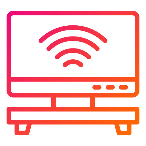 televisión inteligente icono gratis
