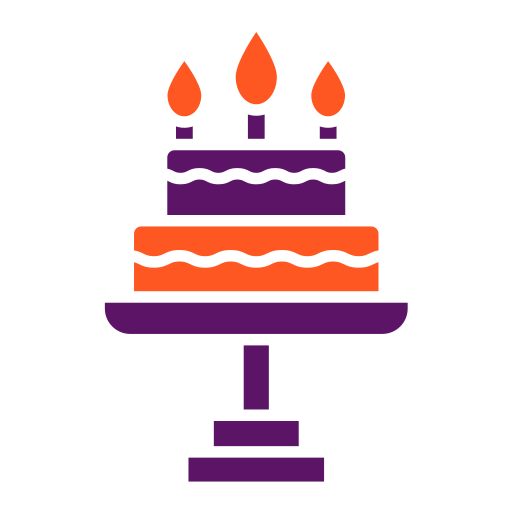 pastel de cumpleaños icono gratis