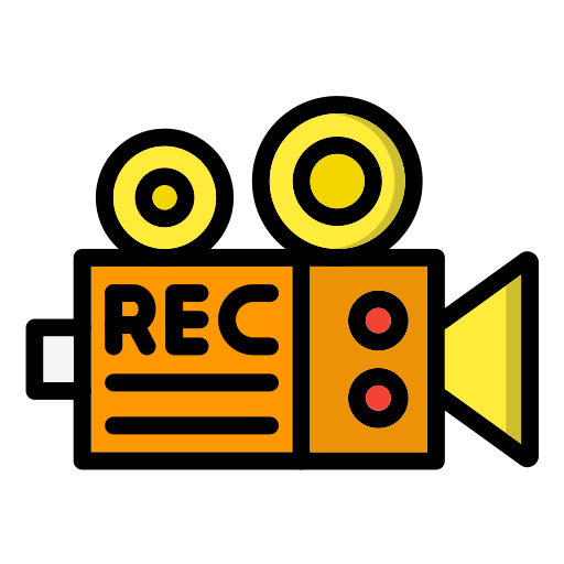 grabadora de vídeo icono gratis