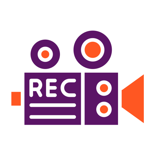 grabadora de vídeo icono gratis