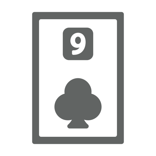 Nine of clubs free icon Nine of clubs free icon