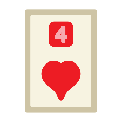 Four of hearts free icon Four of hearts free icon