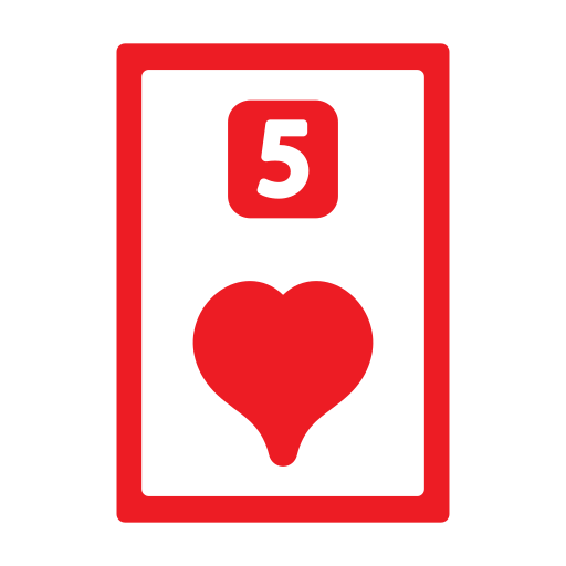Five of hearts free icon Five of hearts free icon