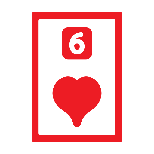 Six of hearts free icon