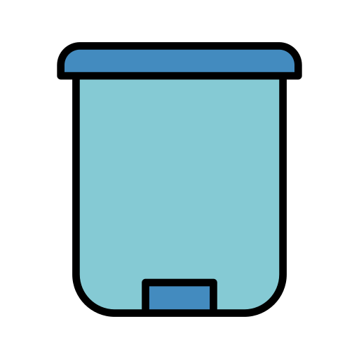 bote de basura icono gratis